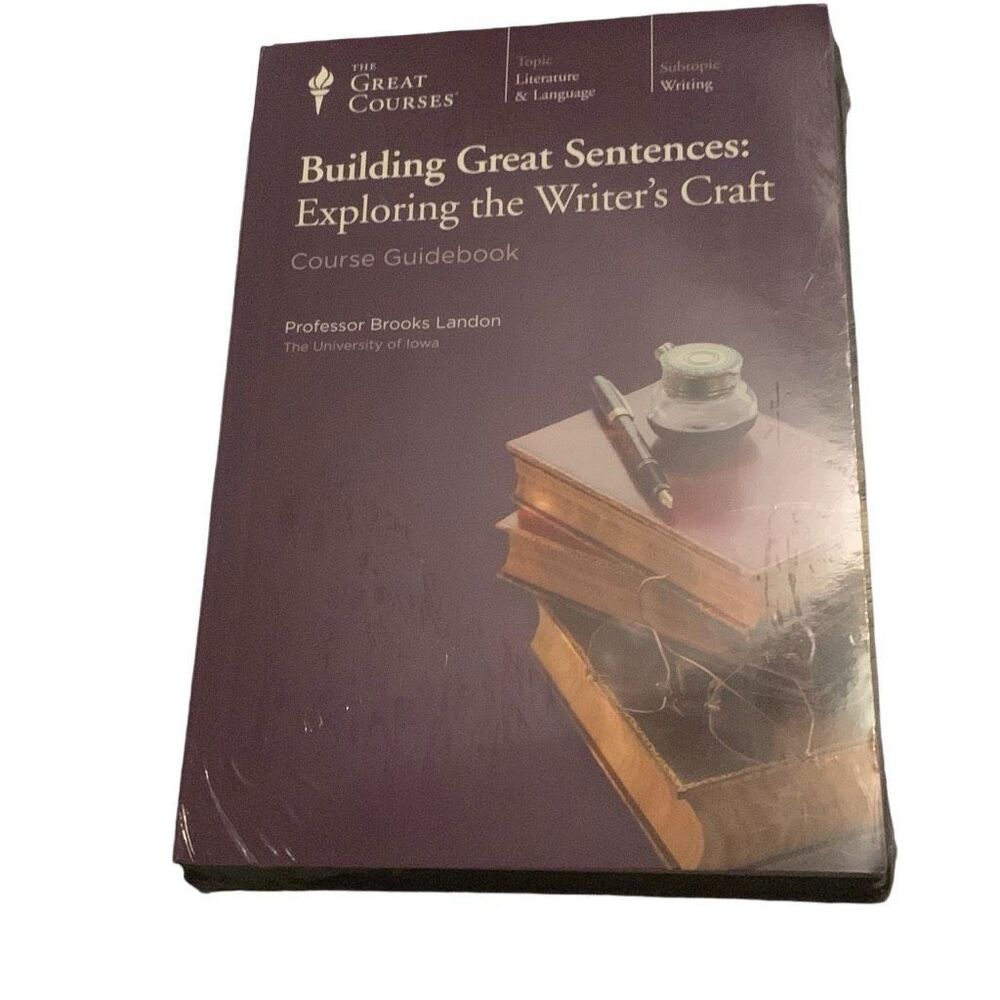 NEW DVD Course Guidebook Great Courses Building Great Sentences Exploring the Wr